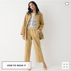 JCrew Astrid wide-leg chino pant - XS